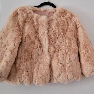 Real rabbit fur cardigan Coat